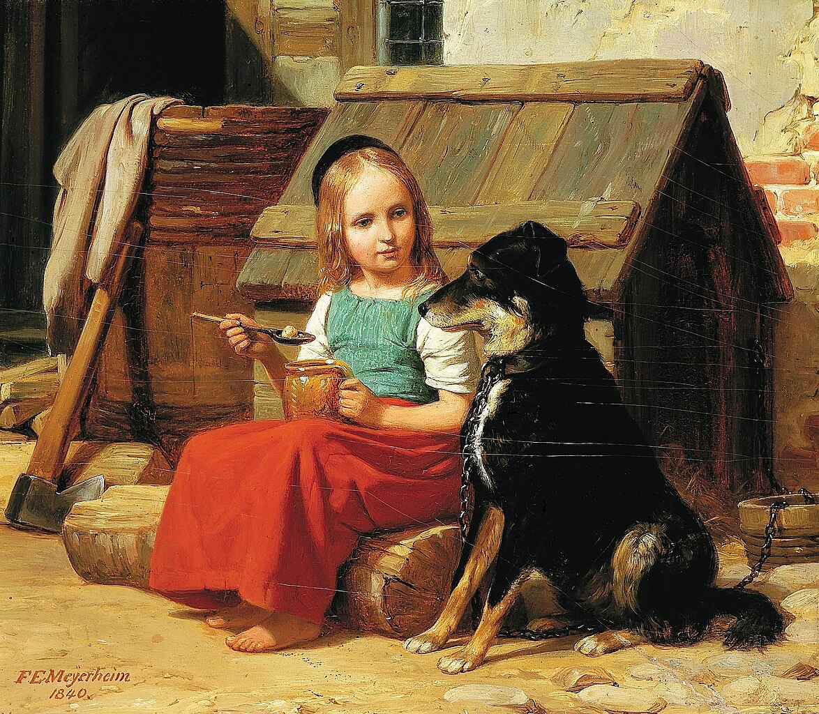 Ragazza con un cane